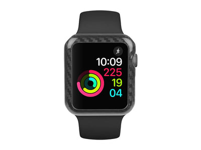 Real Carbon Fiber Case for 42mm Apple Watch Series 1 on watch