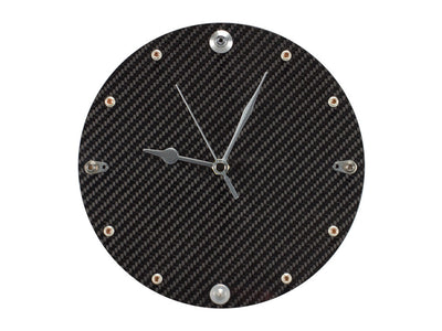 Carbon Fiber Clock with Fittings from Formula 1 Cars