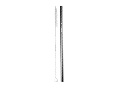 EnvironMATE Reusable Carbon Fiber Forever Drinking Straw with cleaner
