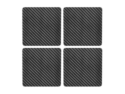 Carbon Touch 100% Carbon Fiber Drink Coaster Set - Square