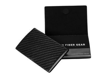 Flexy carbon fiber business card holder