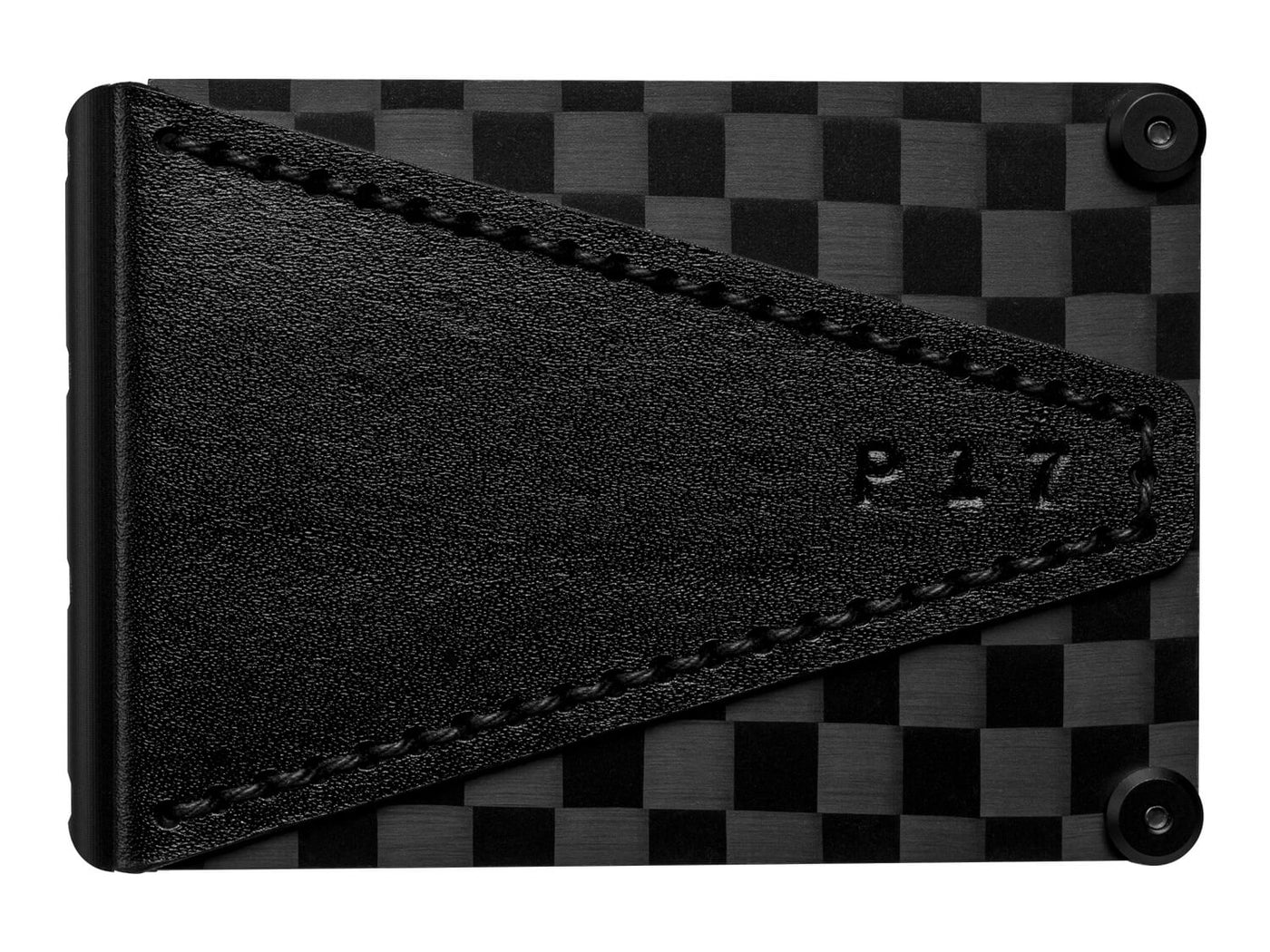 P17 carbon fiber wallet, front