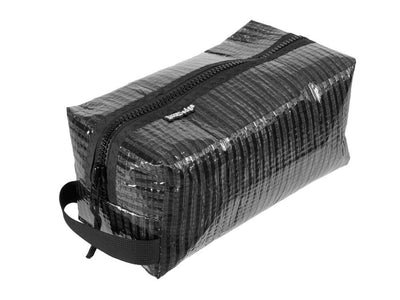 RAGGEDedge Carbon Fiber Sailcloth Toiletry Bag, front quarter