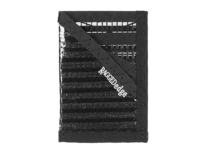 RAGGEDedge Carbon Fiber Sailcloth Card Sleeve ID, front