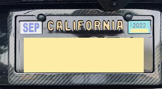Carbon Fiber Gear Carbon Fiber License Plate Frame - 2 Holes Wide Bottom - Gloss Finish Review