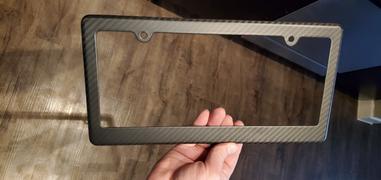 Carbon Fiber Gear Carbon Fiber License Plate Frame - 2 Holes Wide Bottom - Matte Finish Review
