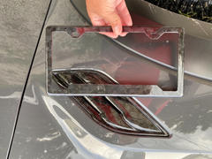 Carbon Fiber Gear Forged Carbon Fiber License Plate Frame - 2 Holes Angled Bottom - Gloss Finish Review