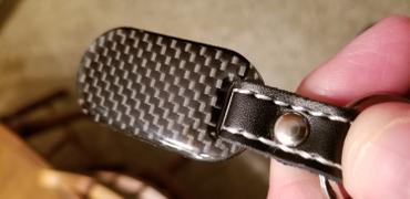 Carbon Fiber Gear Carbon Fiber Key Tag with Stitched Leather Review