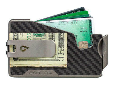Fantom R Carbon Fiber Fan-Out Wallet with Titanium Money Clip