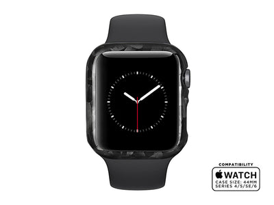 Forged carbon fiber Apple Watch case, front