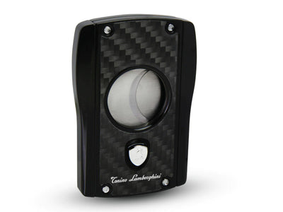Tonino Lamborghini Aldebaran matte black carbon fiber cigar cutter, TNF003000