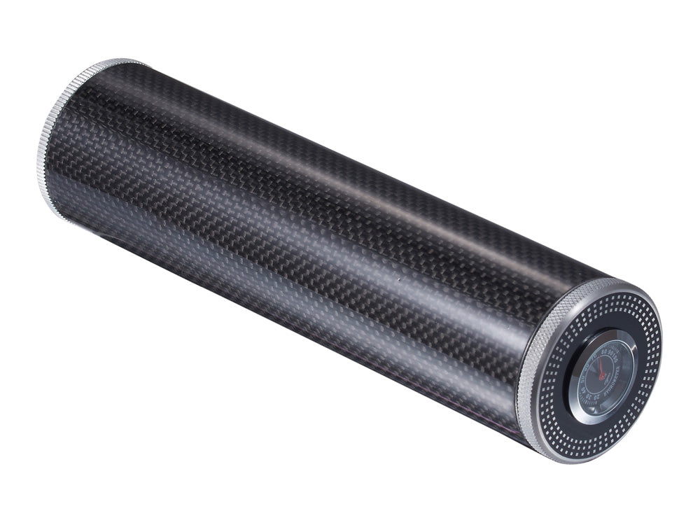 2-Cigar Carbon Fiber Travel Humidor, closed