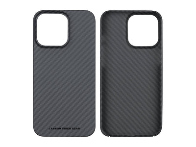 CarboKev 100% Aramid Fiber iPhone 13 Pro Max Case, front and inside