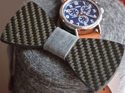Real Carbon Fiber Bow Tie - Classic