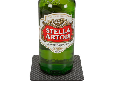 Carbon Touch 100% Carbon Fiber Drink Coaster Set - Square