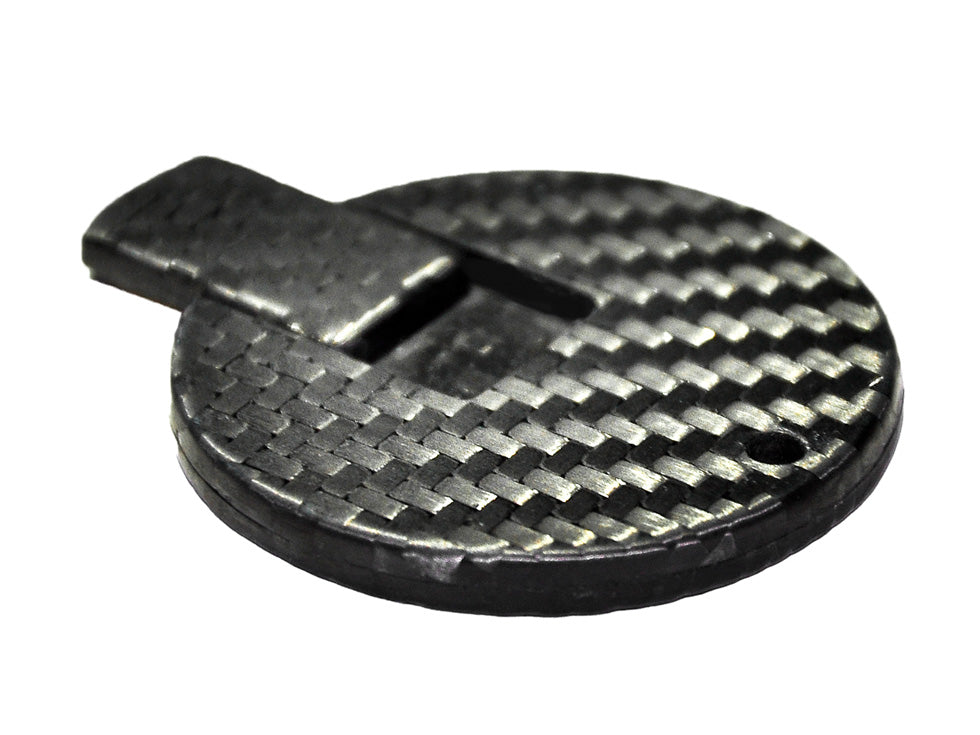 Carbon Touch Circular Sliding Carbon Fiber 4GB USB Keychain