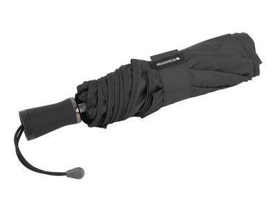 Hedgehog carbon fiber umbrella, black, closed