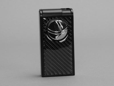Infinity Double Jet Flame Black Carbon Fiber Lighter
