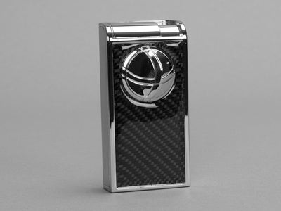 Infinity Double Jet Flame Chrome & Carbon Fiber Lighter