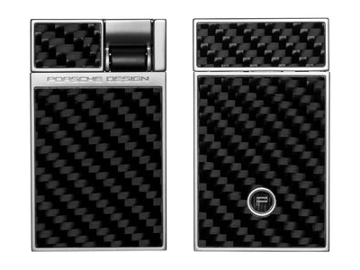 Porsche Design P'3632 Carbon Fiber Lighter, front and back