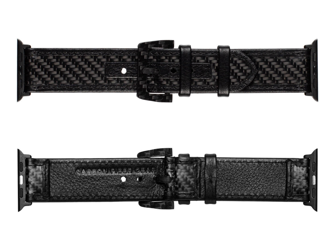 CarboBand real carbon fiber and leather Apple Watch band