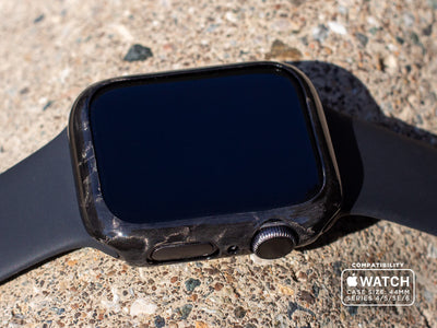 Forged carbon fiber Apple Watch case, lifestyle