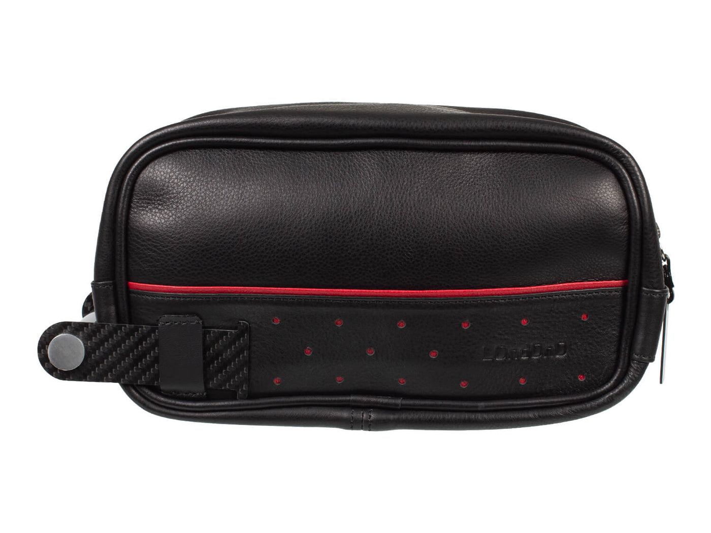 Londono Super Carrera carbon fiber and leather toiletry bag