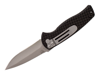 Schrade 3.3" Carbon Fiber Utility Liner Lock Knife, SCH403