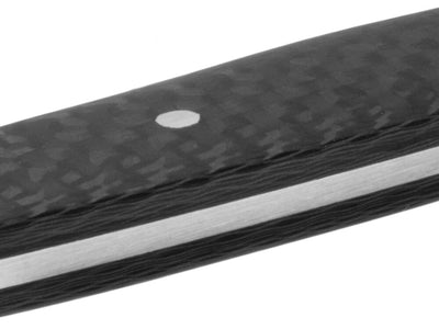 Carbon fiber steak knife up close
