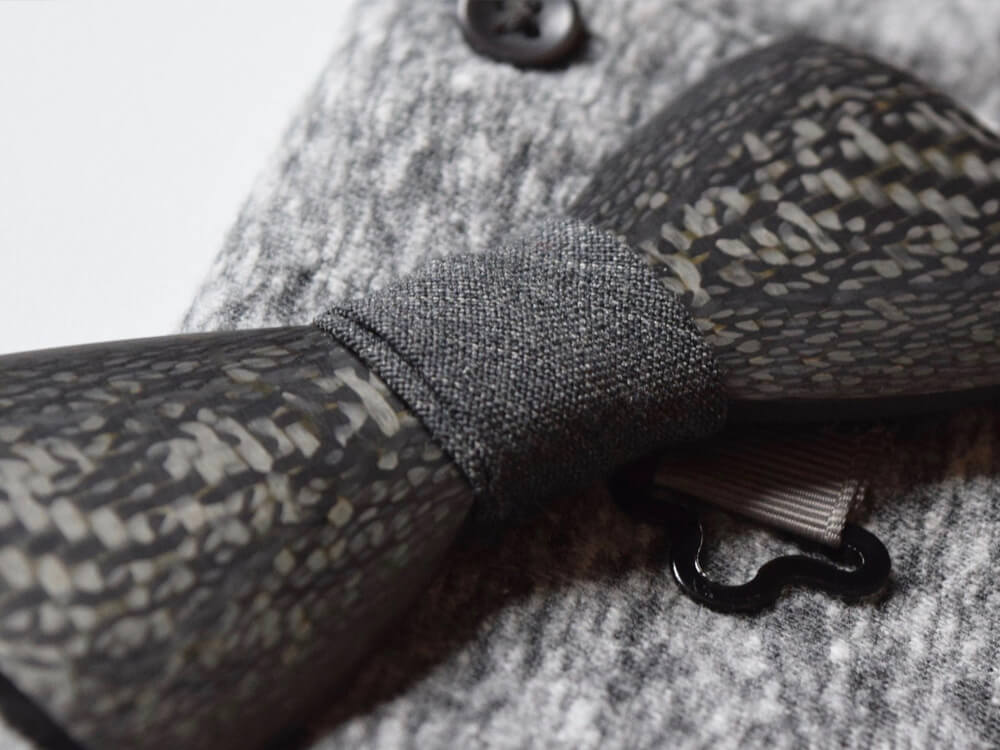 Real Carbon Fiber Bow Tie - Contour