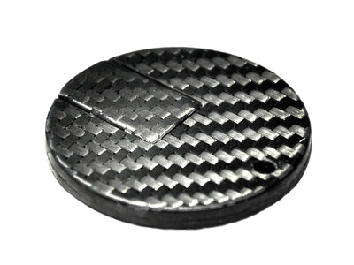 Carbon Touch Circular Sliding Carbon Fiber 4GB USB Keychain
