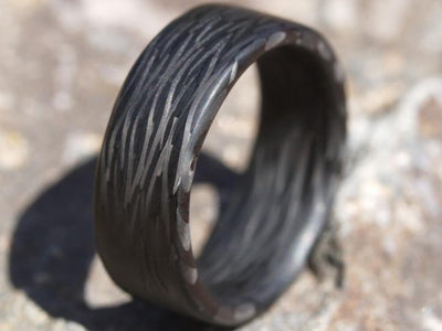 Wave Carbon Fiber Ring by Element Ring Co - Outside