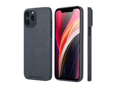 CarboKev Aramid fiber iPhone 12 Pro Max case, quarter and side