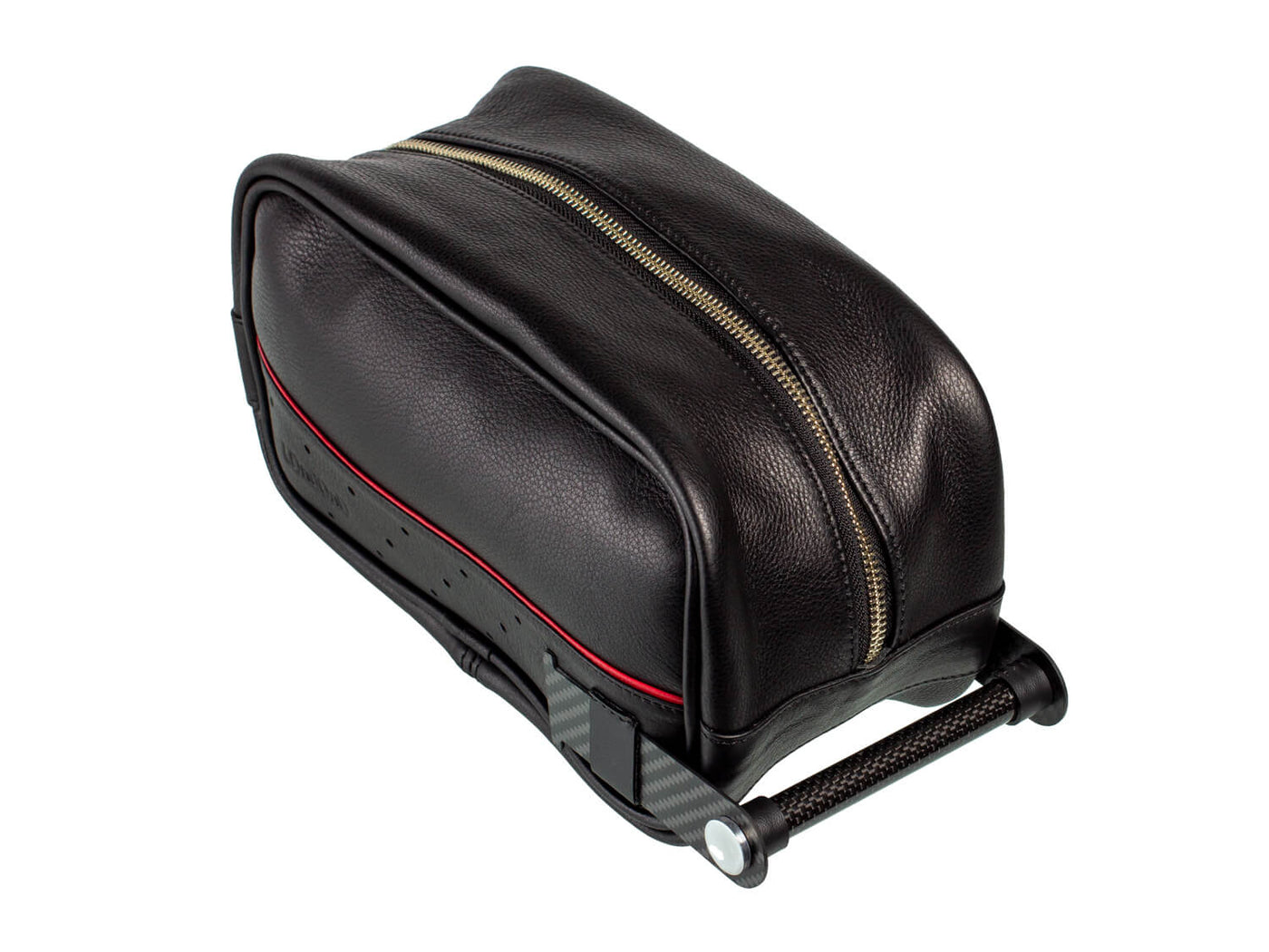 Londono Super Carrera carbon fiber and leather toiletry bag
