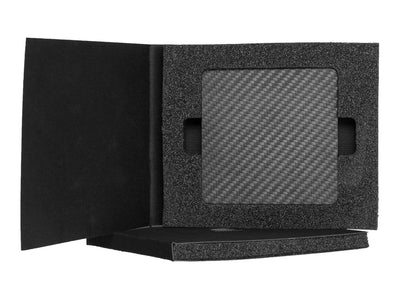 Carbon Touch 100% Carbon Fiber Drink Coaster Set - Square