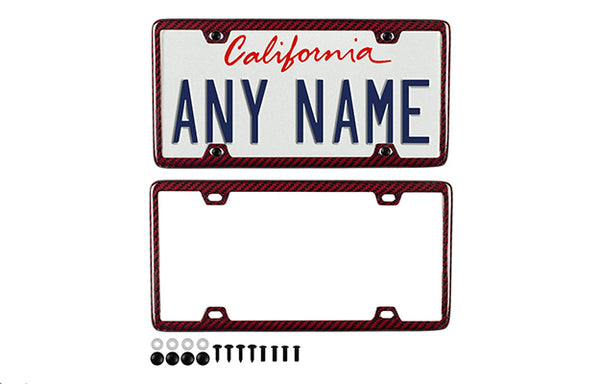4-Hole Carbon Fiber License Plate Frames_CFG | Make A Subtle Statement With These Carbon Fiber License Plate Frames