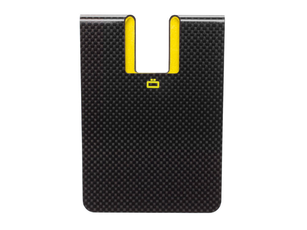 Ogon Carbon Fiber RFID Blocking Passport Clip, front