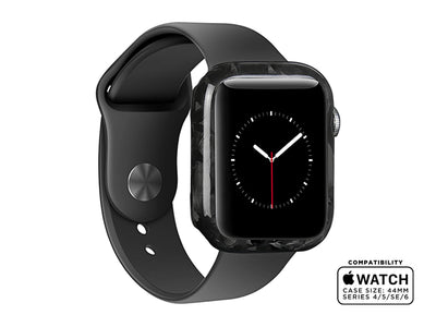 Forged carbon fiber Apple Watch case, front