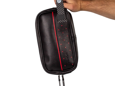Londono Super Carrera carbon fiber and leather toiletry bag