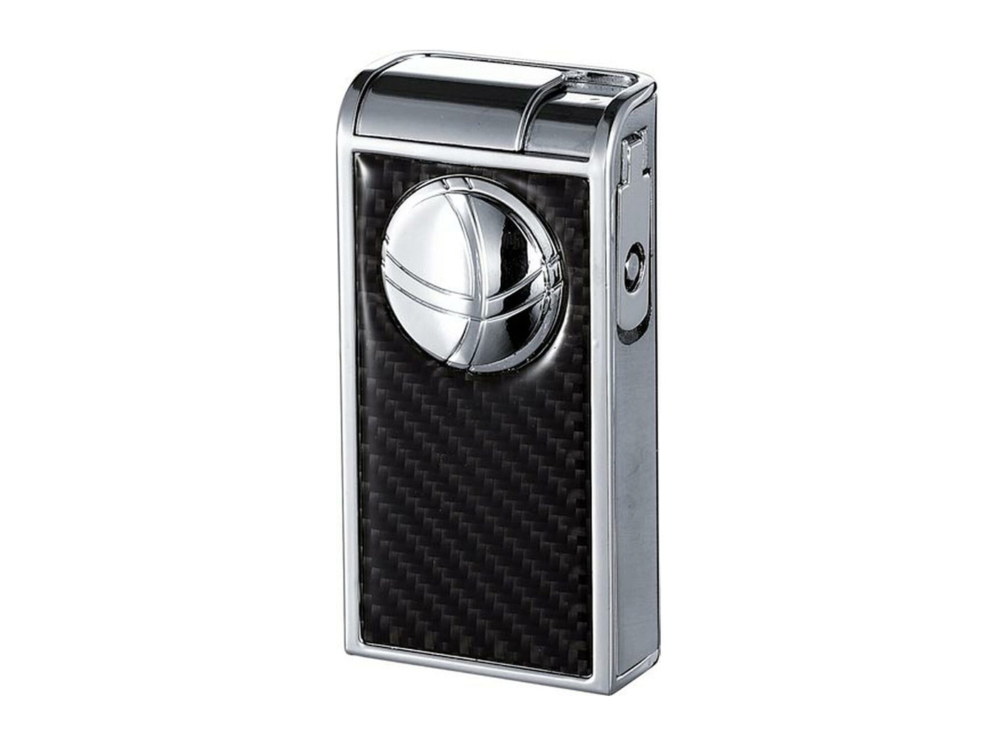 Infinity Double Jet Flame Chrome & Carbon Fiber Lighter