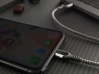 monCarbone Carbon Fiber USB-C To Lightening Fast Charge Cable