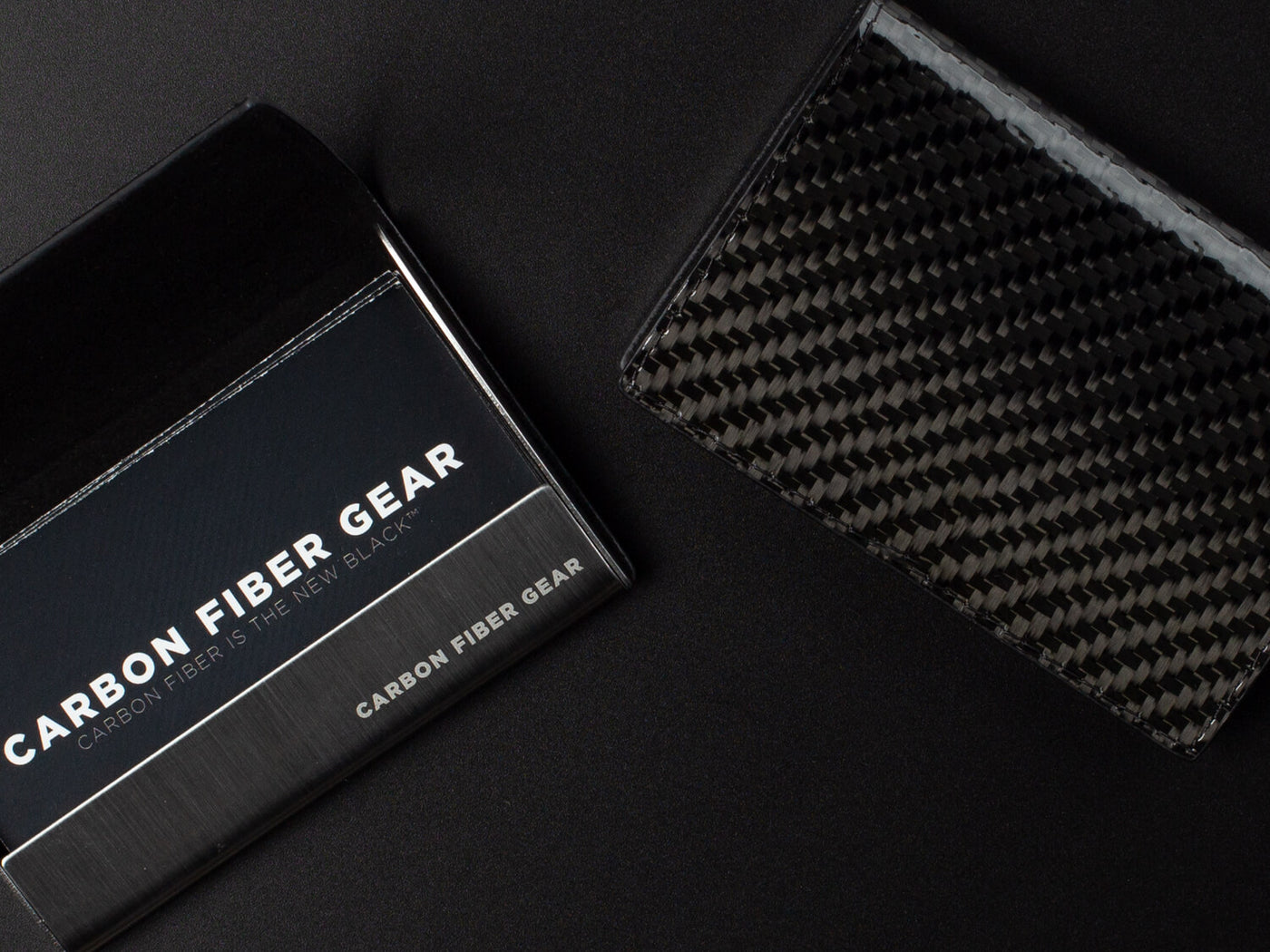 Flexy carbon fiber business card case