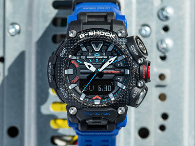 G-SHOCK Gravitymaster GRB200 Carbon Fiber Watch, blue