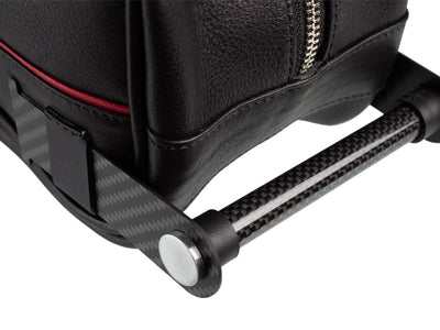 Up close carbon fiber handle