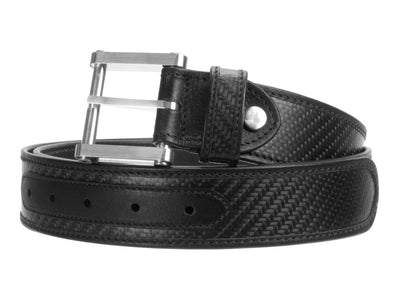 Londono Carbon Fiber & Leather Tank Belt - Black