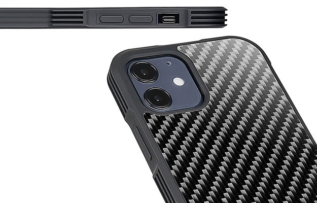 CarboFend case from size angle and back angle | 4 Benefits Of Getting A Carbon Fiber Case For Your iPhone 12