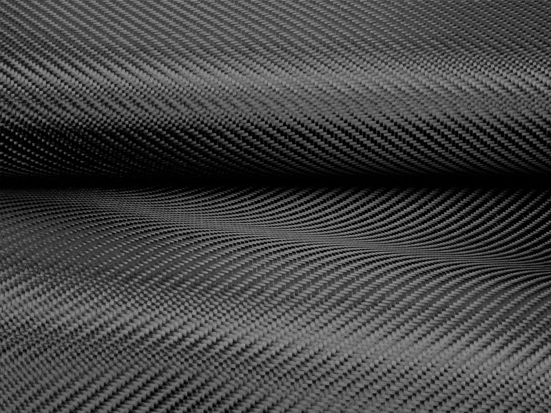 Raw carbon fiber fabric - twill weave