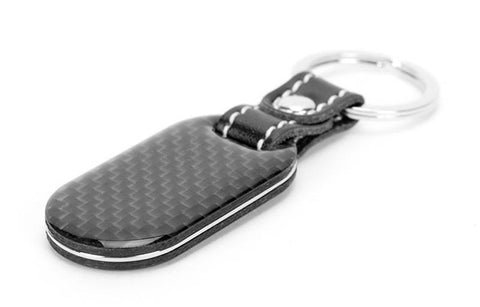 Carbon Fiber Key Tag with Stitched Leather | 8 Carbon Fiber Keychains For Every Style