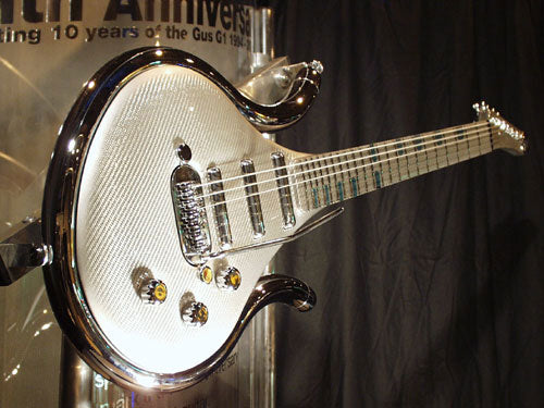 Gus G1 Ten silver carbon fiber guitar