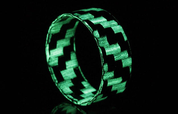 lumineer-carbon-fiber-chromaglow-ring-by-element-ring-go | Benefits Of Getting A Carbon Fiber Wedding Band